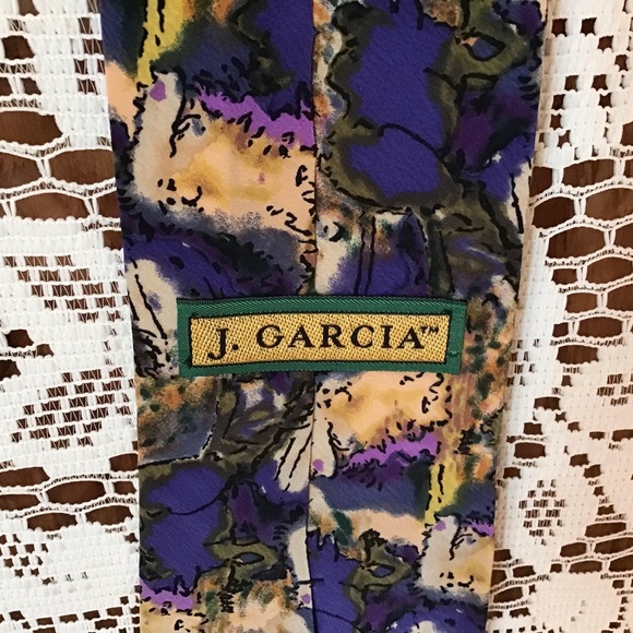 J Garcia Dogs Collection Five Silk Tie - Picture 1 of 6